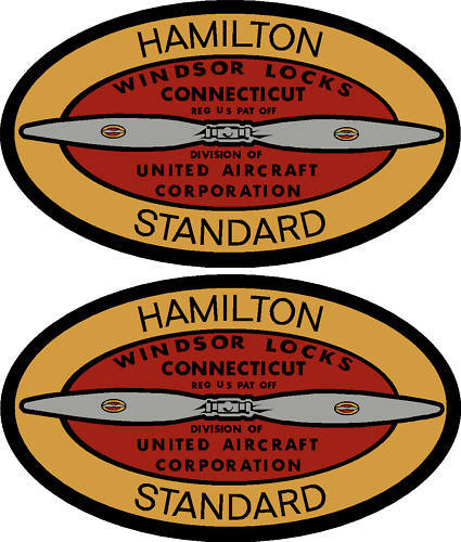 Hamilton Standard 1952-1969 Prop Decal (PAIR)