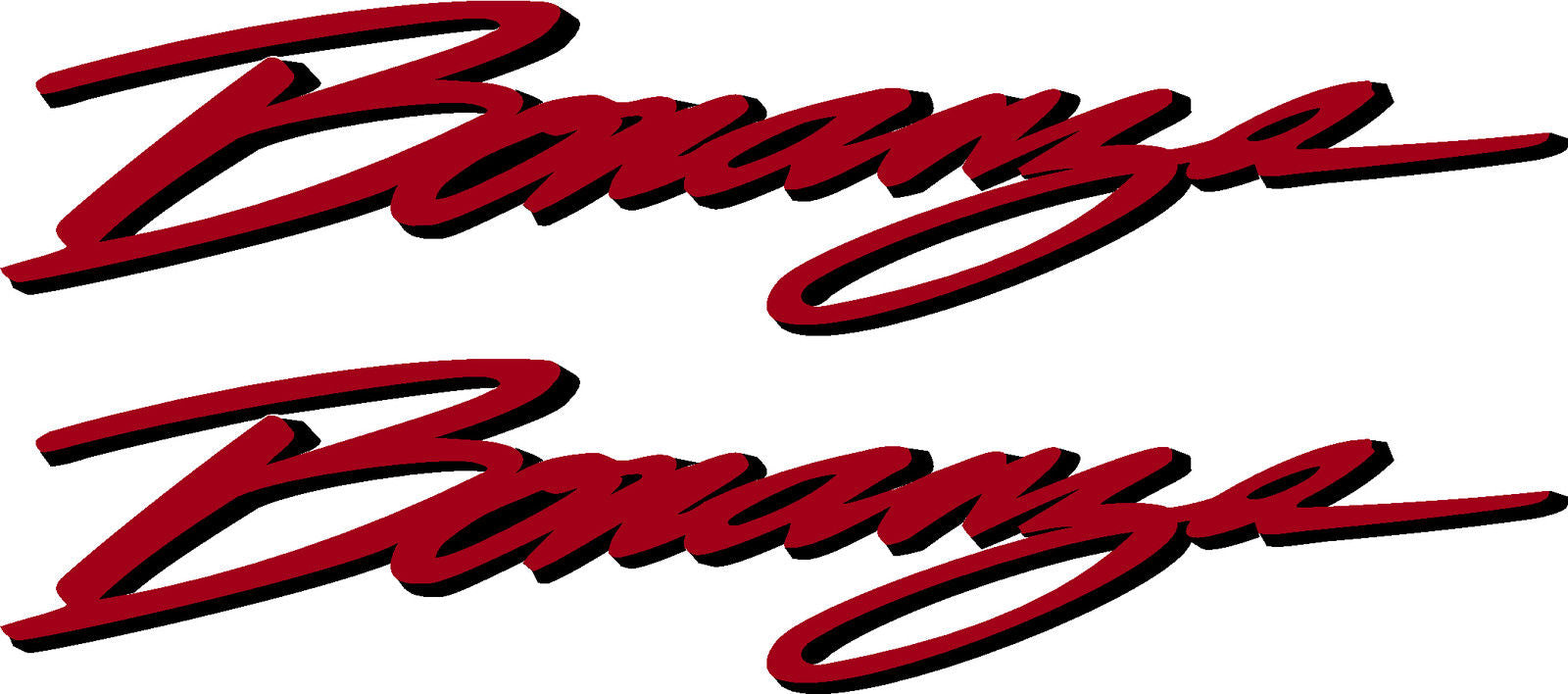 Beechcraft Bonanza Script Pair (2) Logo Decal
