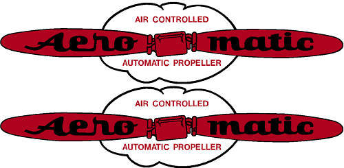 Aero Matic Prop Decal Pair (2)