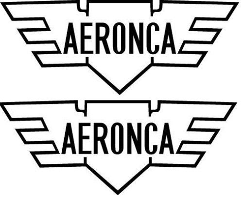 Aeronca Logo Decal PAIR (2)