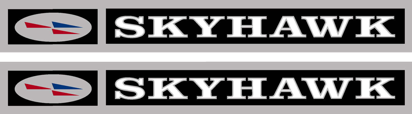 Cessna SkyHawk 172 Cowling Chrome Decal PAIR (2)
