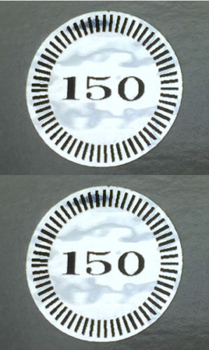 Cessna 150 Yoke Control Wheel Decal Insert (PAIR)
