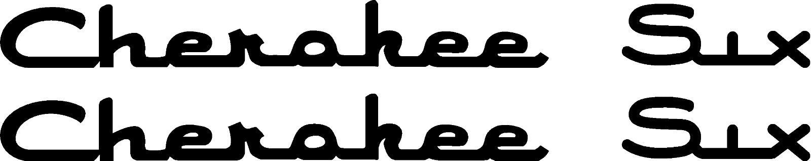 Piper Cherokee Six Logo Decal PAIR (2)