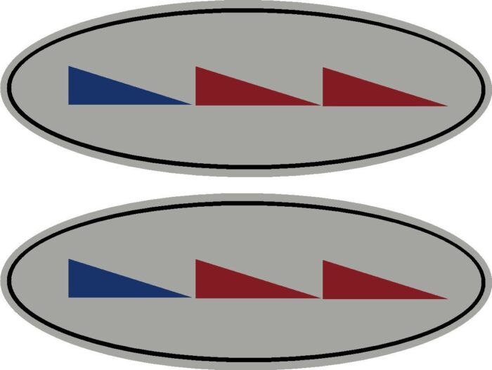 Cessna Logo Color Decal PAIR (2)
