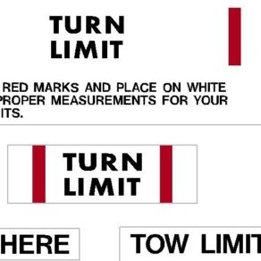 Turn Limit Placard Universal