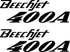 Beechcraft Logo Decal Beechjet 400A