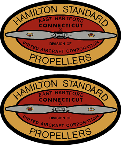 Hamilton Standard 1939-1952 Prop Propeller Decal